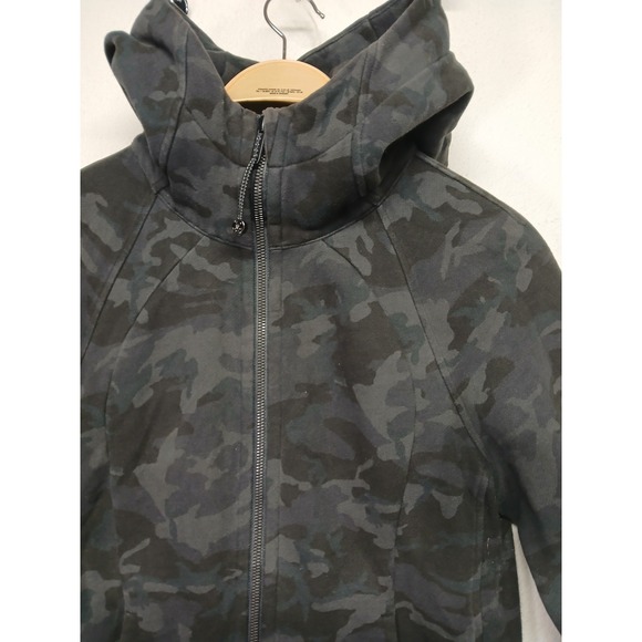 Lululemon Scuba Hoodie Black Camo Sise 6 Fitness Gym Athleisure - Picture 3 of 8